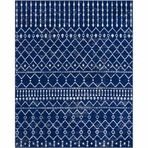 Hauteloom Scandi Navy All Over Pattern Rug - 1 of 4