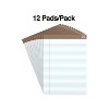 Staples Notepads 8.5" x 11.75" Narrow White 50 Sh./Pad 12 Pads/PK (21675) TR58187/21675 - 2 of 4