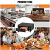 Commercial Countertop Pizza Oven,1100W Stainless Steel Electric Pizza Maker With 60-Min Timer & Removable Crumb Tray for Home & Restaurant Use - 3 of 4