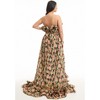 June + Vie by Roaman's Ruffled Metallic Maxi Dress - 3 of 4