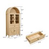 71'' Large Storage Cabinet,Display Cabinet with Doors and Shelves for Dining Room,Kitchen – The Pop Home - 4 of 4