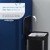 Home Zone Living 13 Gallon Kitchen Trash Can with Soft Close Lid, Liner-Free Stainless Steel Body, Matte Black - 3 of 4