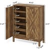 Tribesigns 5-Tier Shoe Cabinet for Entryway, Wooden Shoe Organizer Cabinet with Adjustable Shelves for 20 Pairs, for Living Room, Bedroom,Brown - 2 of 4