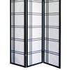 NicBex 3-panel Room Divider Portable Wooden Folding Privacy Screen Freestanding Wall Partition for Home & Office, Black - 4 of 4