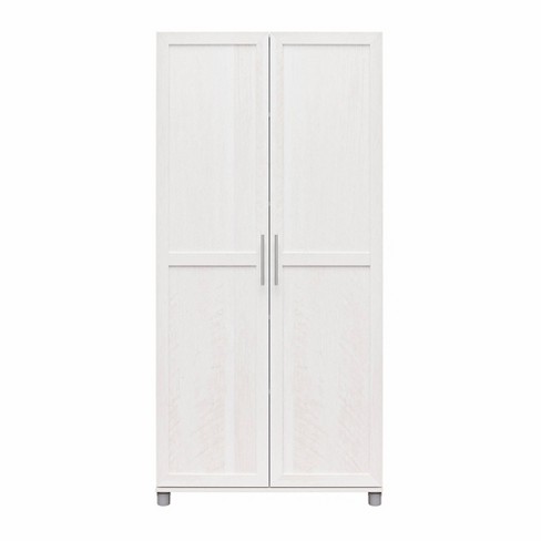 Room & Joy Camberly Framed 36 Utility Storage Cabinet Ivory Oak : Target
