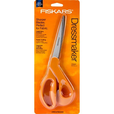 Fiskars RazorEdge Fabric Scissors - 9 Heavy Duty Fabric Shears with  Ergonomic Handle - Orange