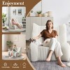 Bean Bag Chair Modern with Armrests and Side Pocket for Living Room or Home Office 40in Wide-3irtyhousy - 3 of 4