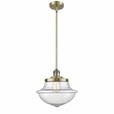 Oxford - 1 Light Stem Hung Mini Pendant In Traditional Style-11.5 Inches Tall and 11.75 Inches Wide