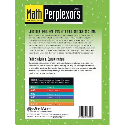 Brain Teasers Mindware Math Perplexors Level D - Logic Puzzle Workbook ...