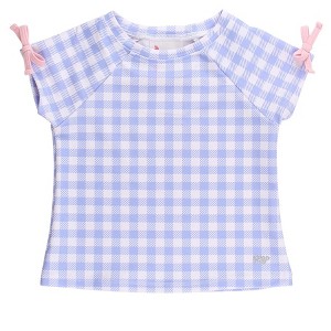 RuffleButts Toddler Girls UPF50+ Active Raglan Bow Shirt - 1 of 2