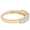 Pompeii3 1ct Diamond Wedding Ring Anniversary 14k Yellow Gold 7-Stone Womens Band - 2 of 4