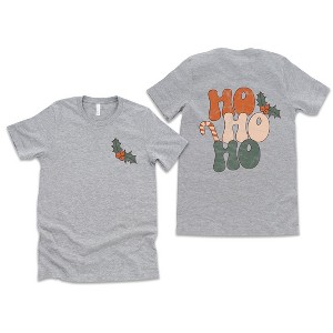Simply Sage Market Women's Retro Ho Ho Ho Front and Back Short Sleeve Graphic Tee - 1 of 4