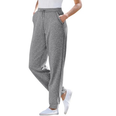 Woman Within Plus Size Better Fleece Jogger Sweatpant