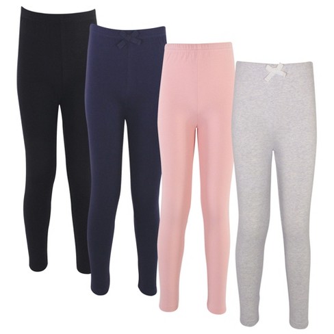 Women’s Cotton Yoga Leggings - Pink/Grey