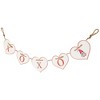 Northlight Hearts "XOXO" Valentine's Day Metal Banner - 32" - White and Red - 4 of 4