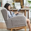 NicBex Polyester Fabric Glider Rocking Chair,Upholstered Nursery Rocking Chairs with High Backrest,Cozy Rocking Chair,Nursing Chair for Bedroom - 4 of 4