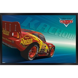 Trends International Disney Pixar Cars (2006) - Kachow! Lightning McQueen Framed Wall Poster Prints - 1 of 4