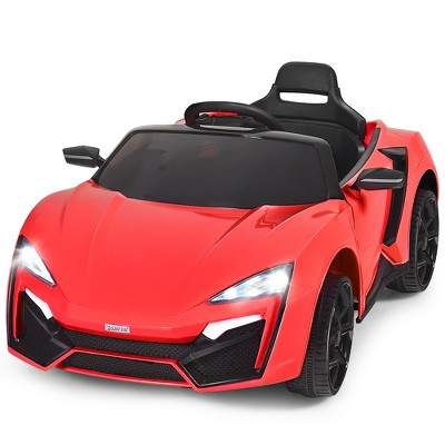 Costway 12V Kids Ride On Car 2.4G RC Electric Vehicle w/ Lights MP3 Openable Doors White\Black\ Red\Pink