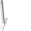 HomeRoots Adjustable Height Oak and White Metal And Wood Hi Low Sit Or Stand Desk - 4 of 4