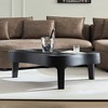 47.24" Fiberglass Cloud Coffee Table, Matte Irregular Center Table with Rounded Edges for Living Room & Apartment - 4 of 4