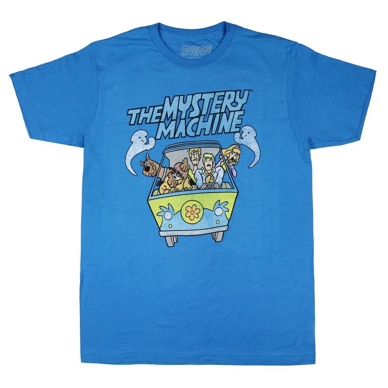 Scooby-Doo Men's Distressed Mystery Machine Graphic Print T-Shirt, 1 of 4