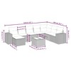 vidaXL Garden Sofa Set Grey Poly Rattan, Powder-Coated Steel, Tempered Glass - 4 of 4