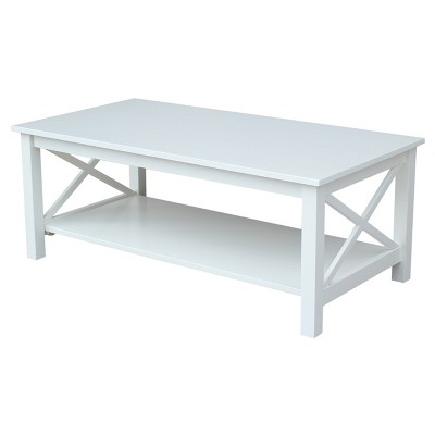 target white coffee table