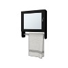 Pine Medicine Cabinet in Melamine With a Towel Bar And Included Mirror, Black - 3 of 4