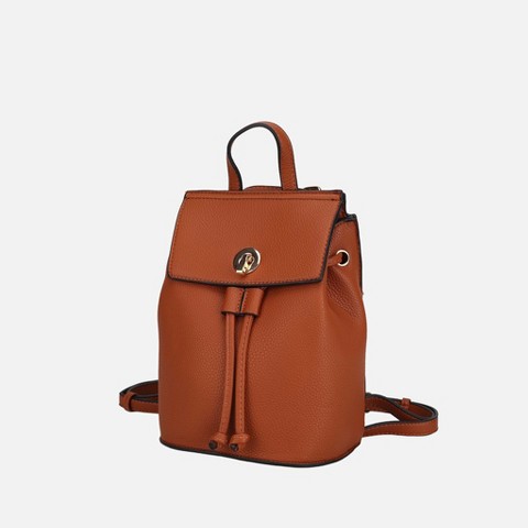 MKF Collection Serafina Vegan Leather Women’s Backpack Bag by Mia K- Brown