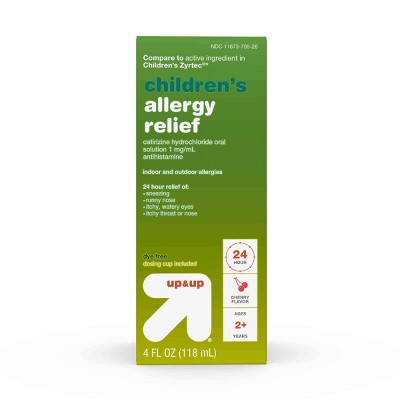  Children's Cetirizine Hydrochloride Allergy Relief Liquid - Cherry - 4oz - up & up™ 