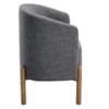 27.5"Style Comfort Accent Chair Gray Upholstery - 3 of 4