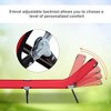 NicBex Patio Folding Chaise Lounge Chair with 5-Level Reclining Back, Steel Frame for Beach, Patio, Yard - 4 of 4