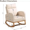Acekool Nursery Rocker with Storage - 2 of 4