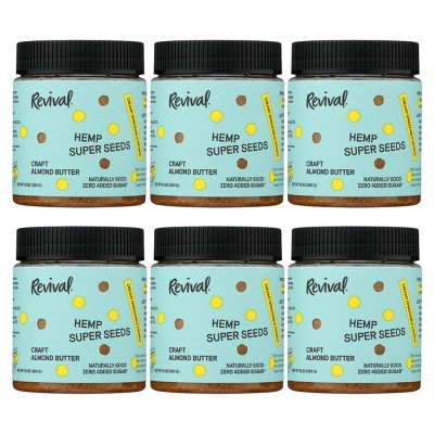 Revival Food Co. Hemp Super Seeds Craft Almond Butter - Case of 6/10 oz