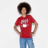 Women's Hello Kitty Oversized Short Sleeve Graphic T-Shirt - Washed Red - 2 of 3
