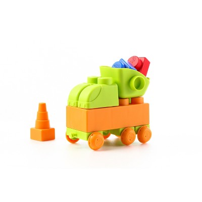 UNiPLAY Traffic Series — Toy Stacking Blocks, Set for Creativity, Early Learning Toy, Build Your Own Vehicles for Ages 3 Years Old and Up