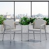 7-Piece Outdoor Dining Table and Chairs Set for 6, Acacia Wood Expandable Patio Table with Wicker Rattan Woven Chairs, Waterproof Cushions-Cuddlewood - 2 of 4
