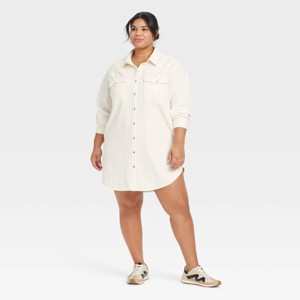 Women's Western Shirtdress - Universal Thread™ - 1 of 3