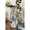 Slickblue Elegant Cement Lady Skirt Planter – Stylish Planter with Unique Skirt Design, 5.9” x 5.9” x 15” - 4 of 4