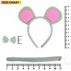 Skeleteen Childrens Mouse Costume Accessory Set - Grey and Pink - 3 of 4