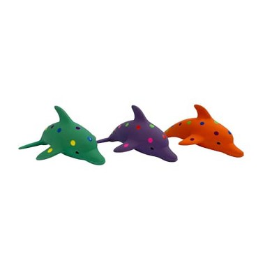 Multipet Envy Waylon The Dolphin Latex Dog Toys