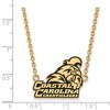 Black Bow Jewelry 14k Yellow Gold Plated Sterling Silver Coastal Carolina Chanticleers NCAA Necklace 18 Inch - 2 of 4