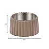 THE LICKER STORE Ripple Ridge Small/Medium Slanted Concrete & Stainless Steel Bowl 16oz (2 Cups) Pet Feeder - 4 of 4