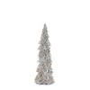 Glittered Holly Leaf Pine Tree (Set of 2) - 4 of 4