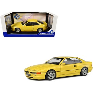 1990 BMW 850 (E31) CSI Dakar Yellow 1/18 Diecast Model Car by Solido - 1 of 4