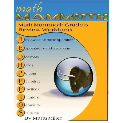 Math Mammoth Grade 6 Review Workbook - by  Maria Miller (Paperback)