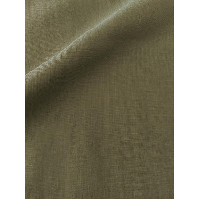 Olive Green Linen 14x40 Down Alternative Throw Pillow