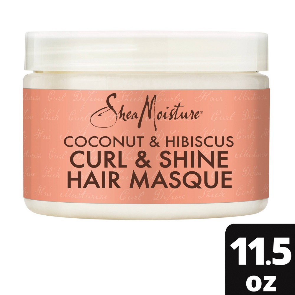 Photos - Hair Product Shea Moisture SheaMoisture Coconut & Hibiscus Curl & Shine Hair Mask For Naturally Curly 