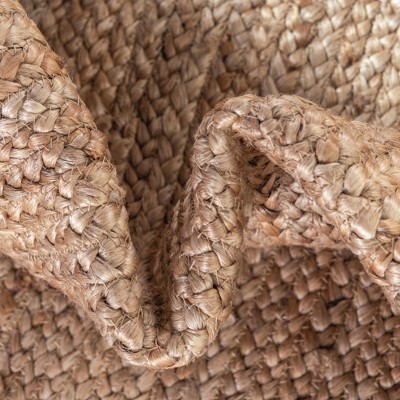 Hand-Braided Jute & Cotton 12'x16' Natural Indoor Area Rug