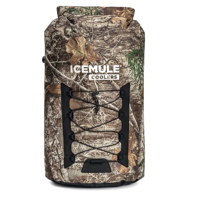 IceMule 1015-RE Pro XLarge Collapsible Portable Soft Sided Roll Top 33 Liter 24 Can Lightweight Insulated Waterproof Cooler Bag